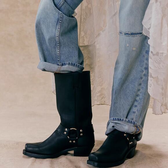 Frye Shoes - Frye Harness 12R Boots Black